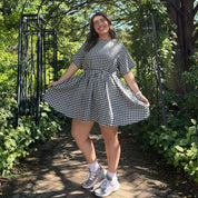 Gingham Dress - Black *Clearance Sale*