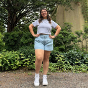 Cropped Tee - Gray