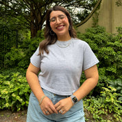 Cropped Tee - Gray