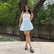 Christina Mini Skirt - Sky