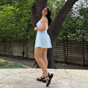 Christina Mini Skirt - Sky