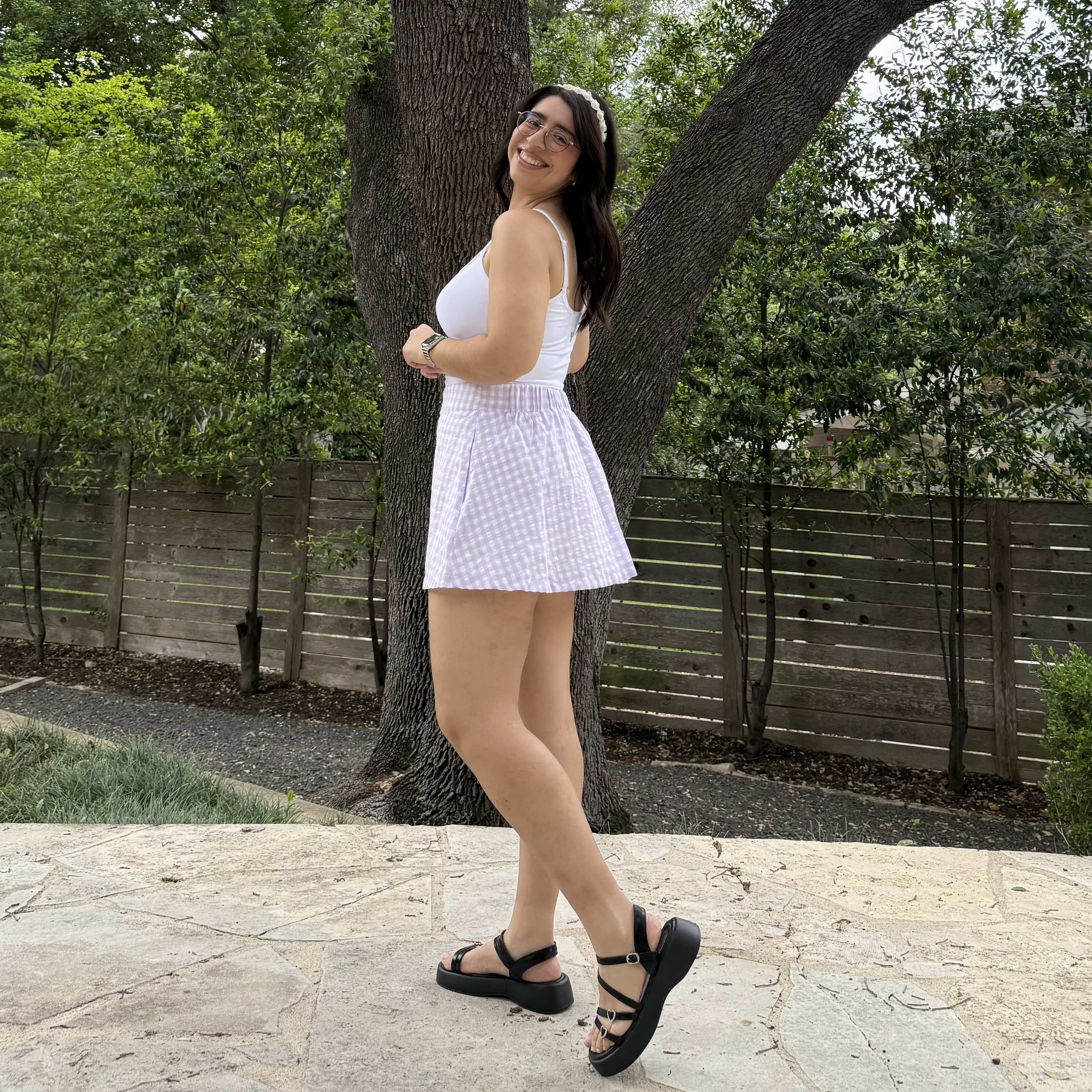 Christina Mini Skirt - Lavender