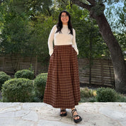 Harvest Moon Skirt - Chestnut Plaid *Clearance Sale*