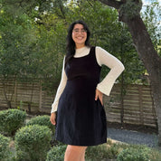 The Raven Dress - Black Corduroy *Clearance Sale*