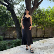 Luna Slip Dress - Black *Clearance Sale*