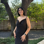 Luna Slip Dress - Black *Clearance Sale*