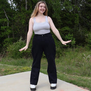 29" Inseam Straight Leg Jeans - Black