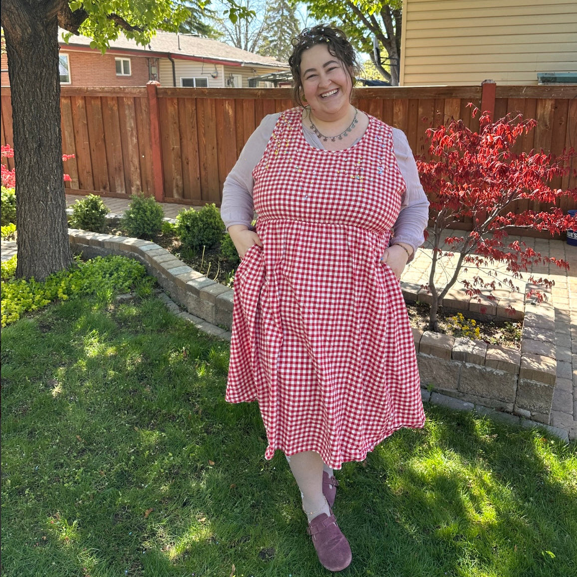 Sleeveless Midi Dress - Tomato *Clearance Sale*